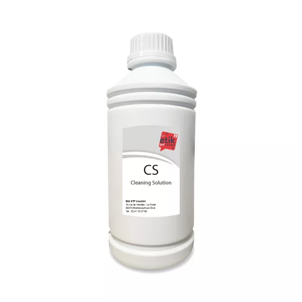 Bouteille solution nettoyante